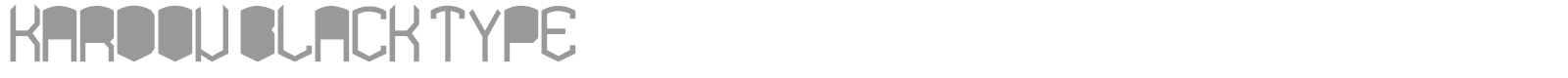 KARDON black TYPE font preview